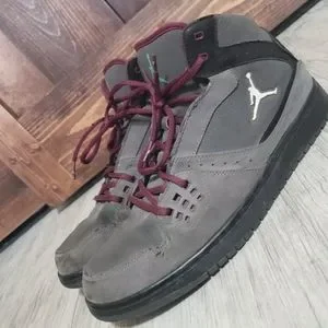 Nike Jordan 1 Flight Men\'s Gray Black Bordeaux 11 Nike | Shoes | Nike Jordan Flight Mens Gray Black Bordeaux  main image 2
